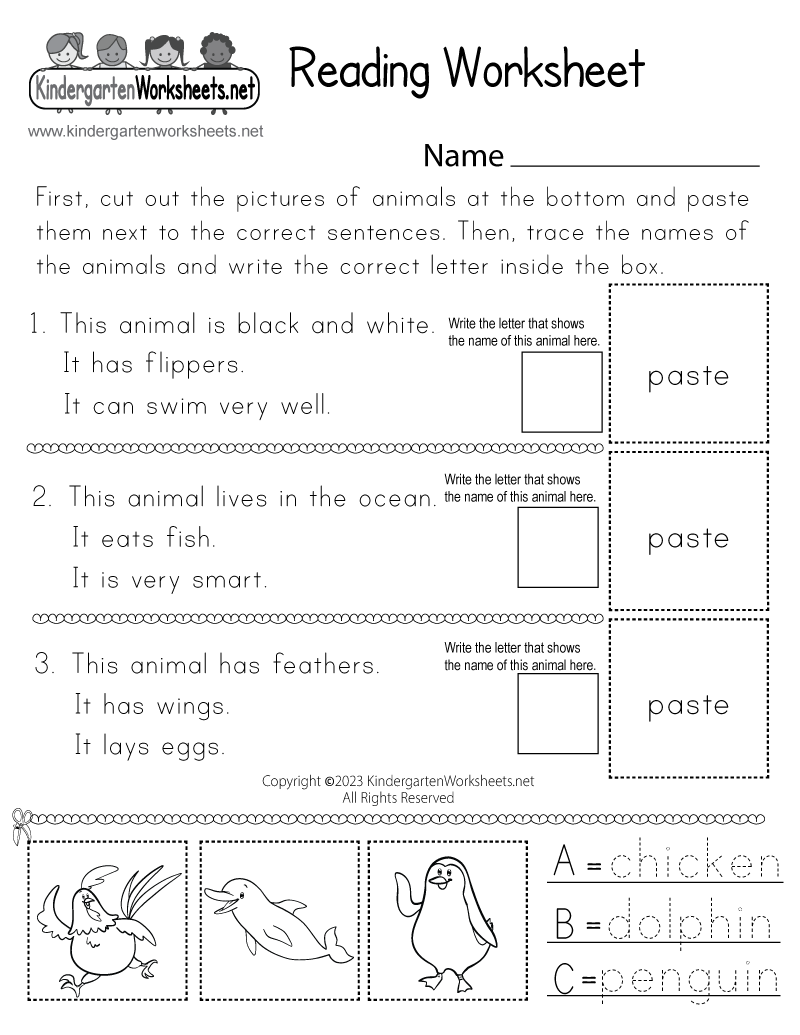 Reading Worksheet Free Printable Digital U0026 PDF