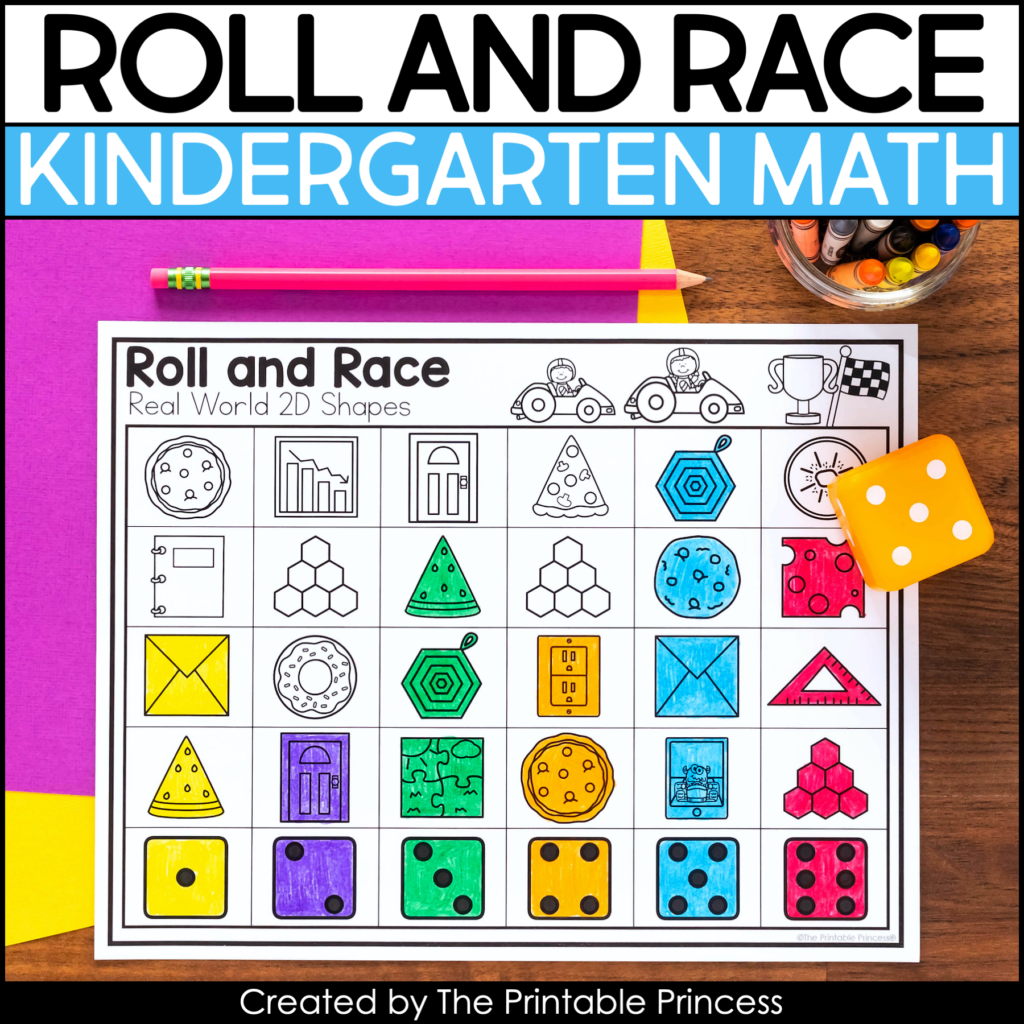 Roll And Race Kindergarten Math Roll And Cover Math Games The Printable Princess Roll And Race Kindergarten Math Roll And Cover Math Games The Printable Princess