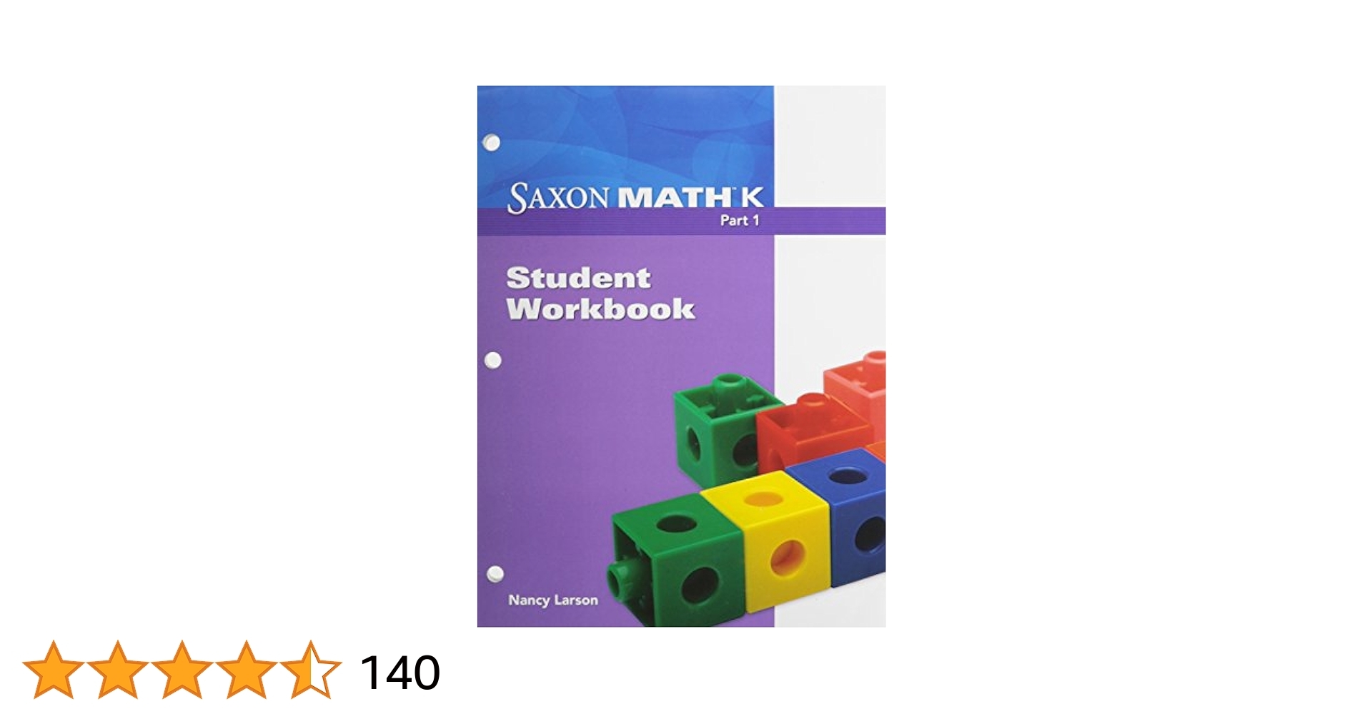 Saxon Math K Workbooks Larson Nancy Fenty Morrison Ellen 9781600325663 Amazon Books