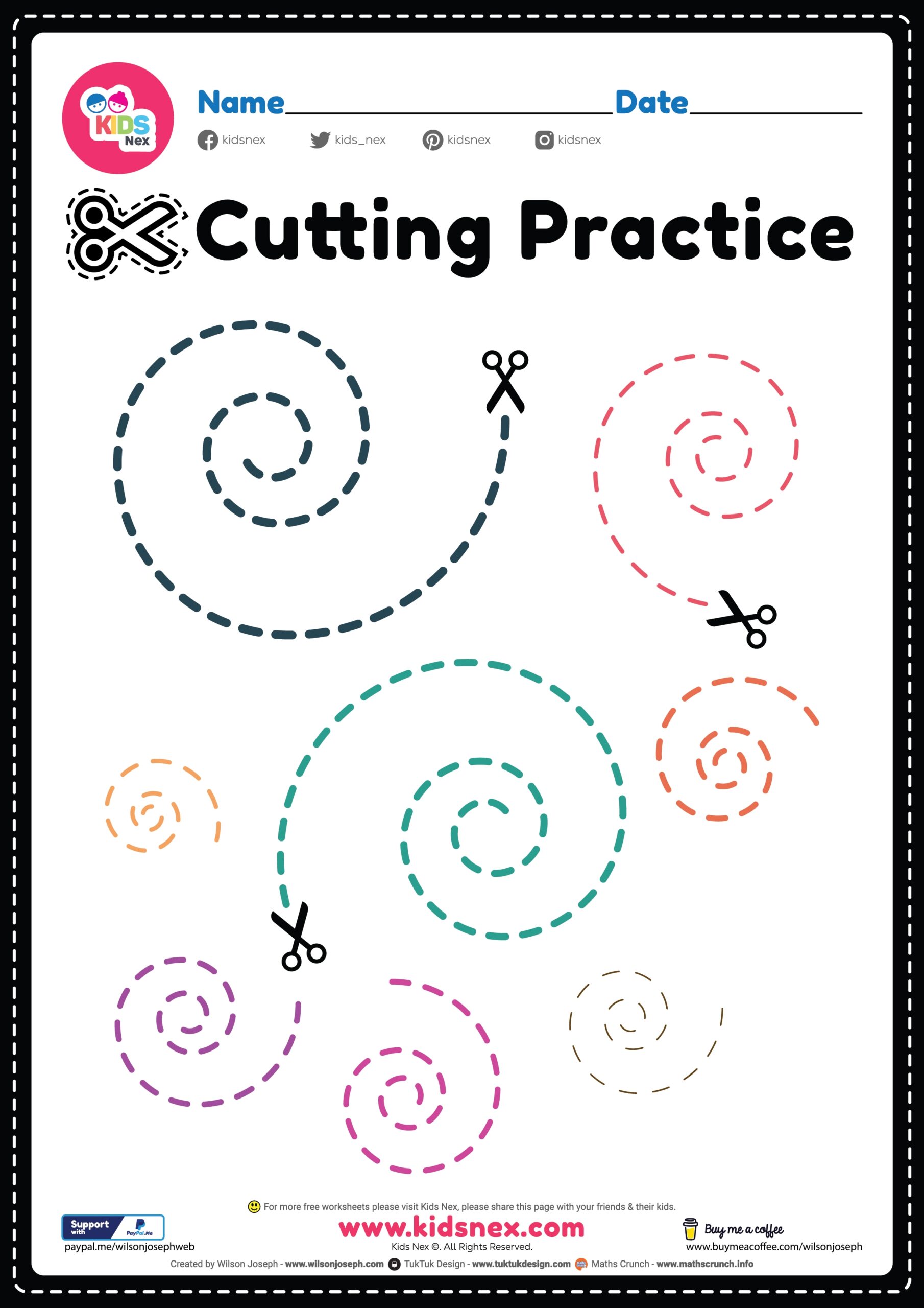 Scissors Skills Printable For Preschool Free Printable PDF