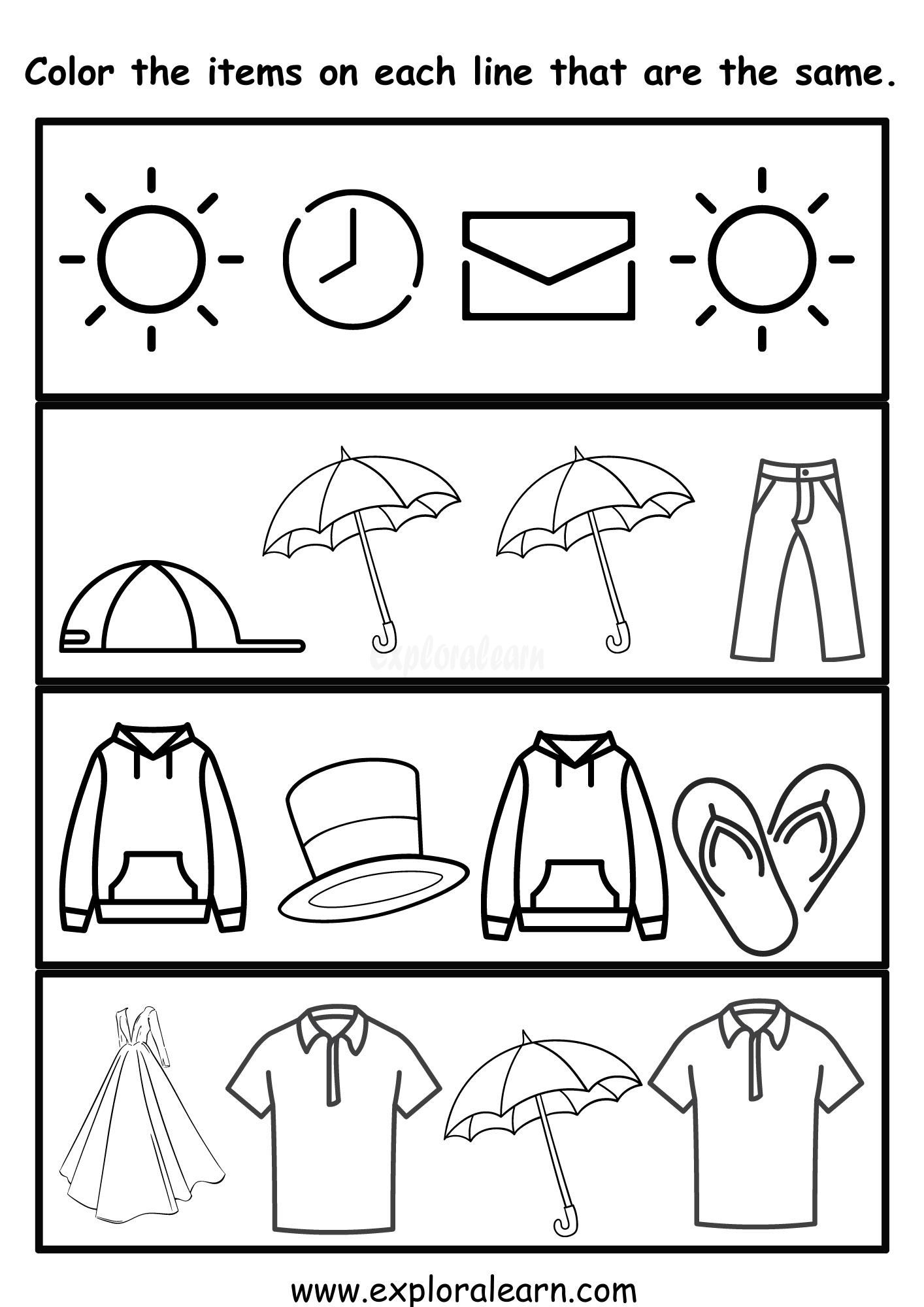 Seasons Worksheets For Preschool And Kindergarten 2 To 6 Years Kids