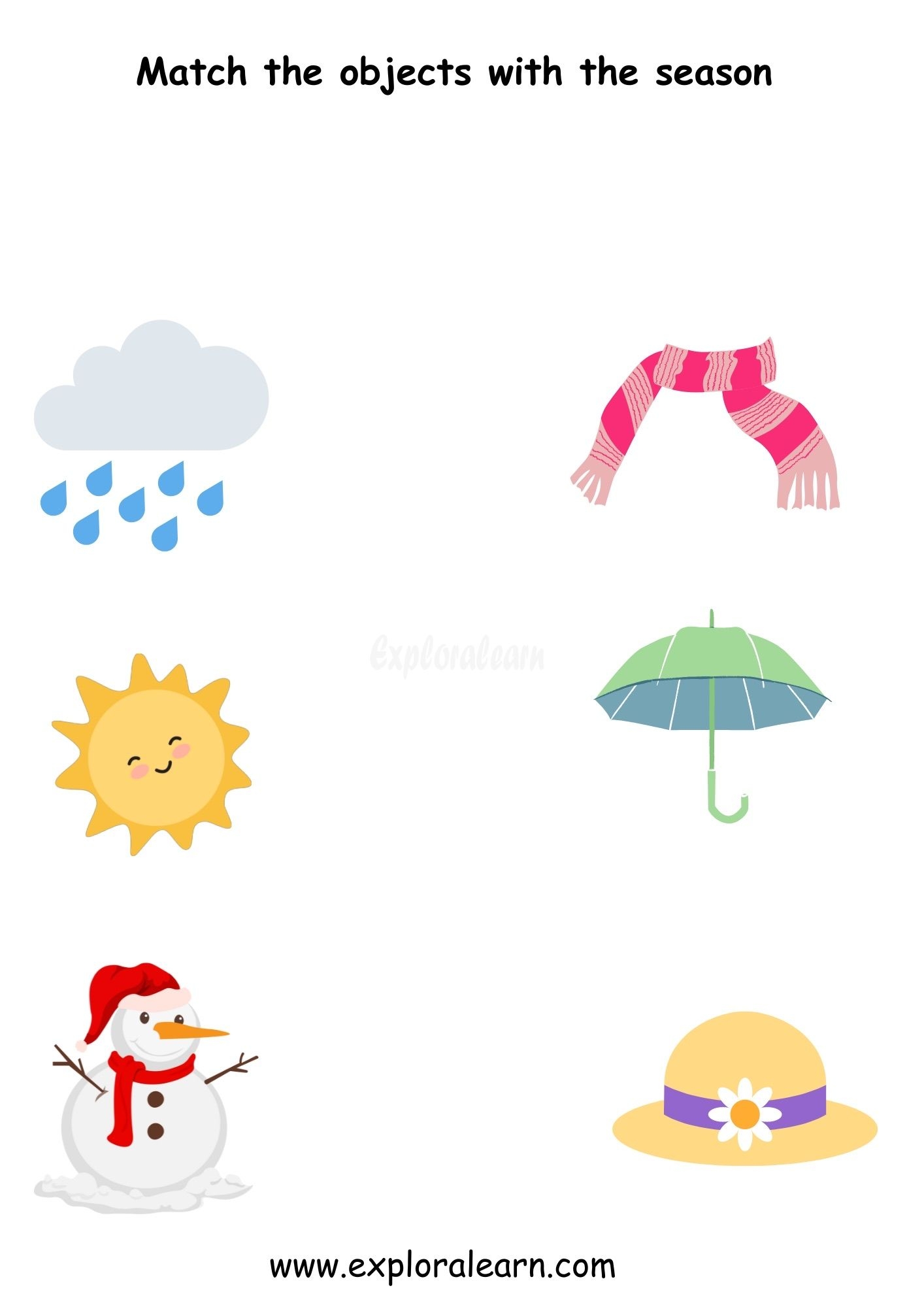 Seasons Worksheets For Preschool And Kindergarten 2 To 6 Years Kids