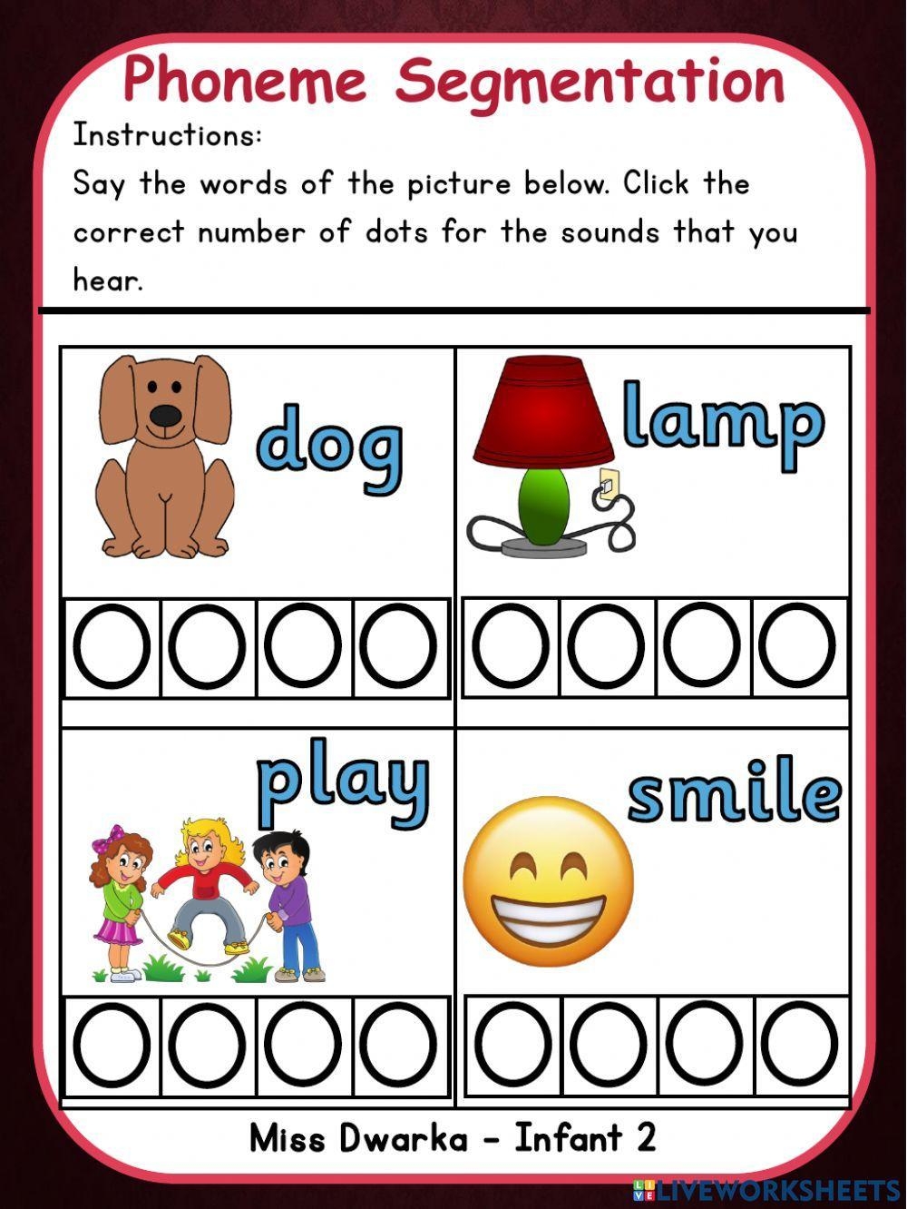 Segmentation Worksheet Live Worksheets Worksheets Library
