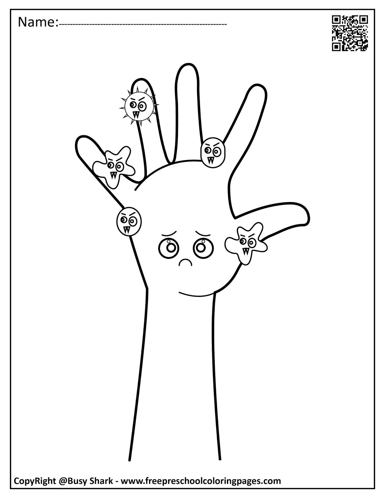 Set Of Hand Washing And Germs Coloring Pages Set Of Hand Washing And Germs Coloring Pages
