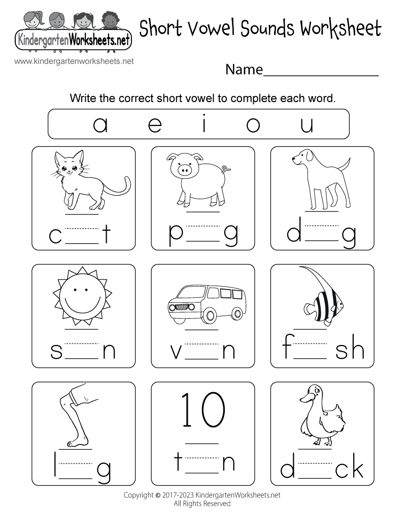 Short Vowel Sounds Worksheet Free Printable Digital U0026 PDF