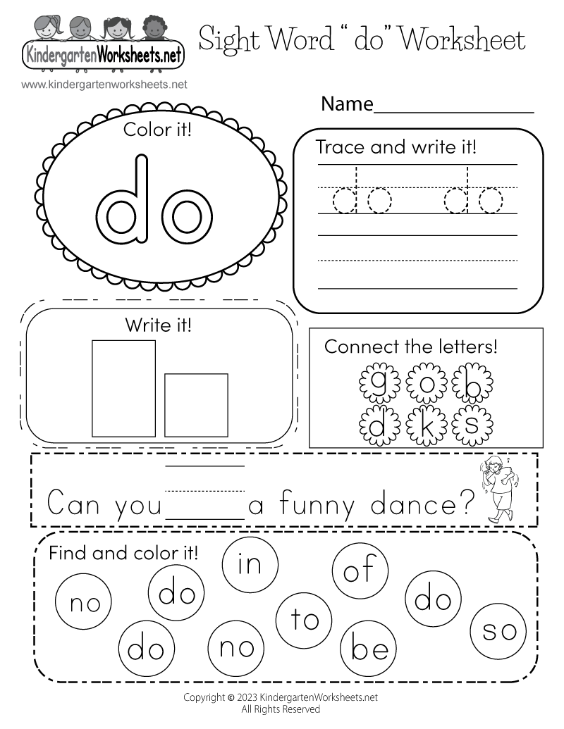 Sight Word do Worksheet Free Printable Digital U0026 PDF