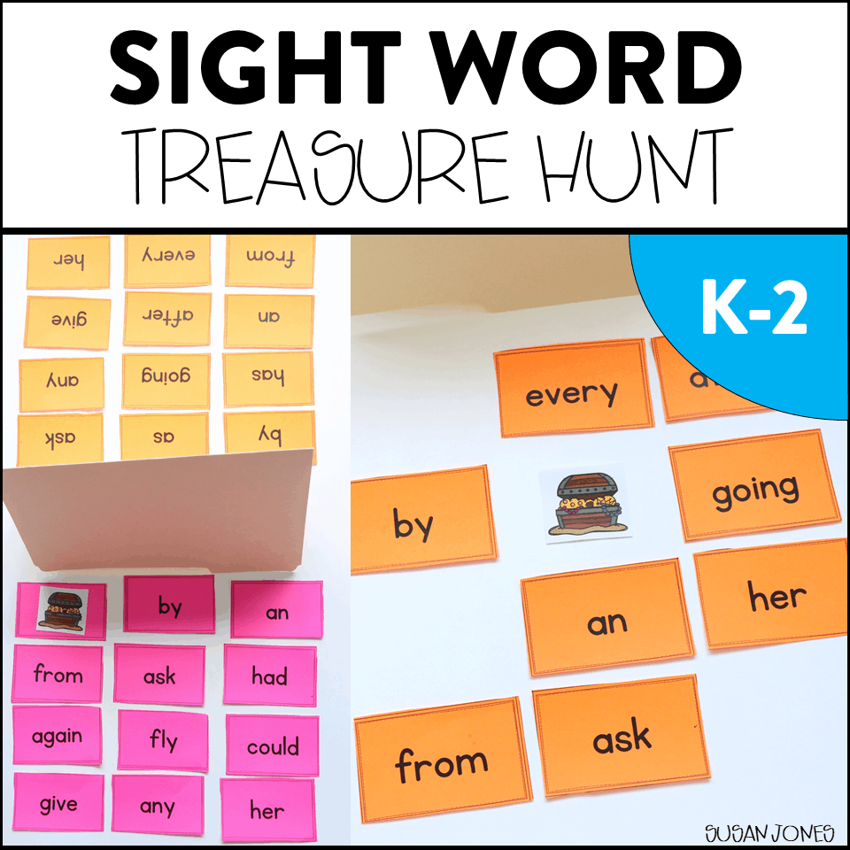 Sight Word Game Treasure Hunt
