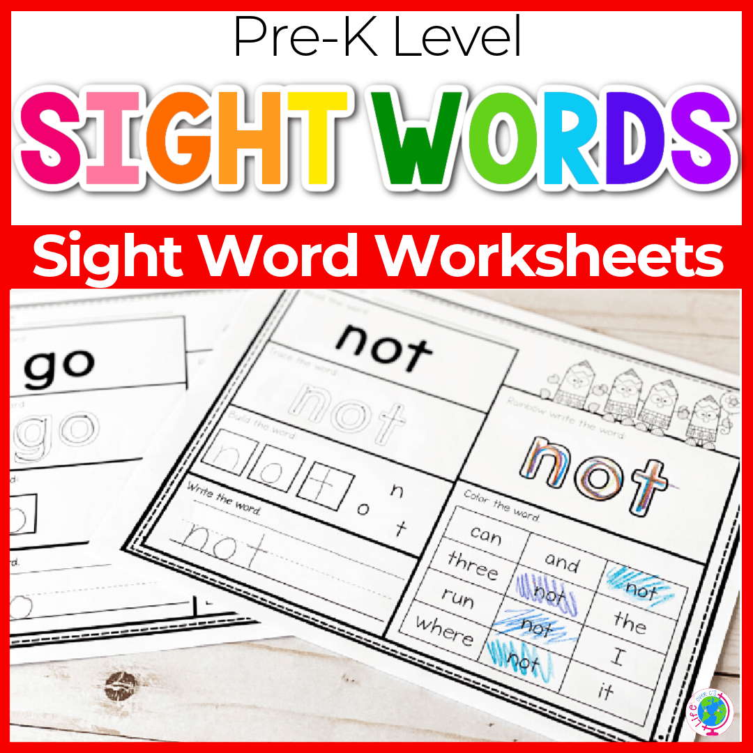 Sight Word Worksheets Preschool Life Over C s Club Sight Word Worksheets Preschool Life Over C s Club