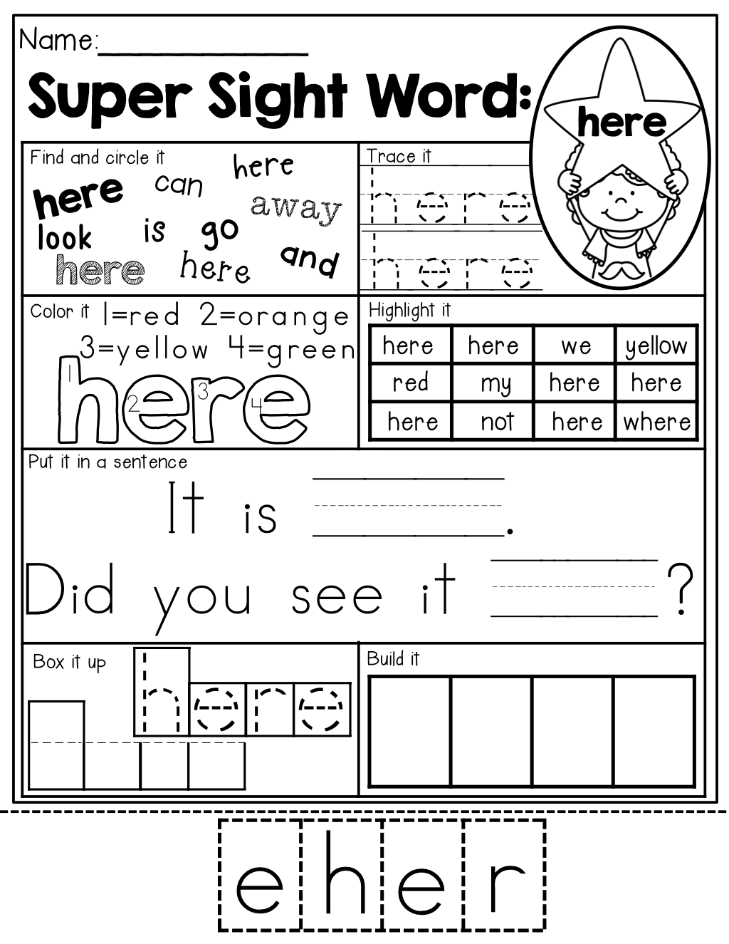 Sight Words Free Worksheets Nataliemyaframarin1975 s Ownd