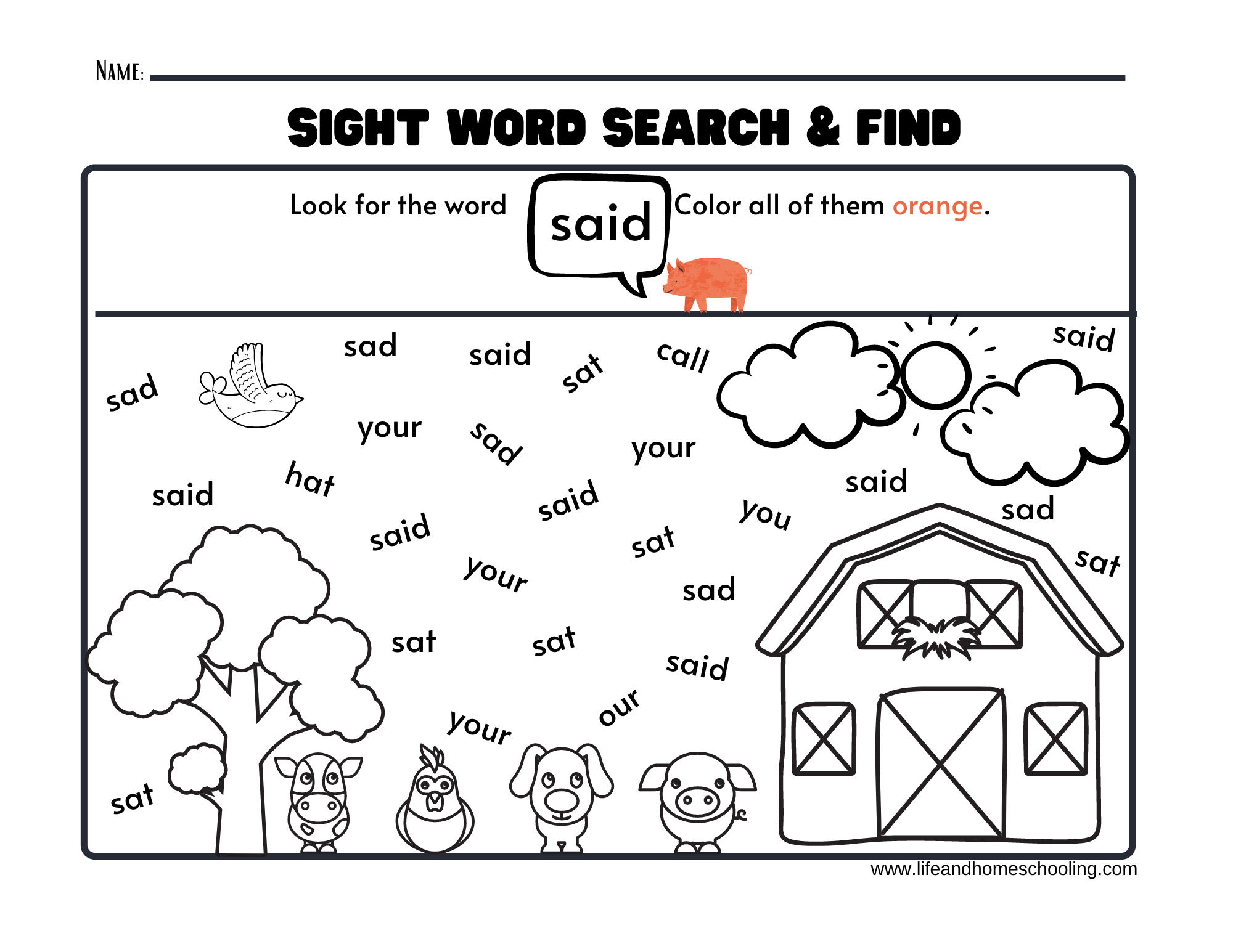 Sight Words Activities Worksheets For Kindergarten Sight Words Activities Worksheets For Kindergarten