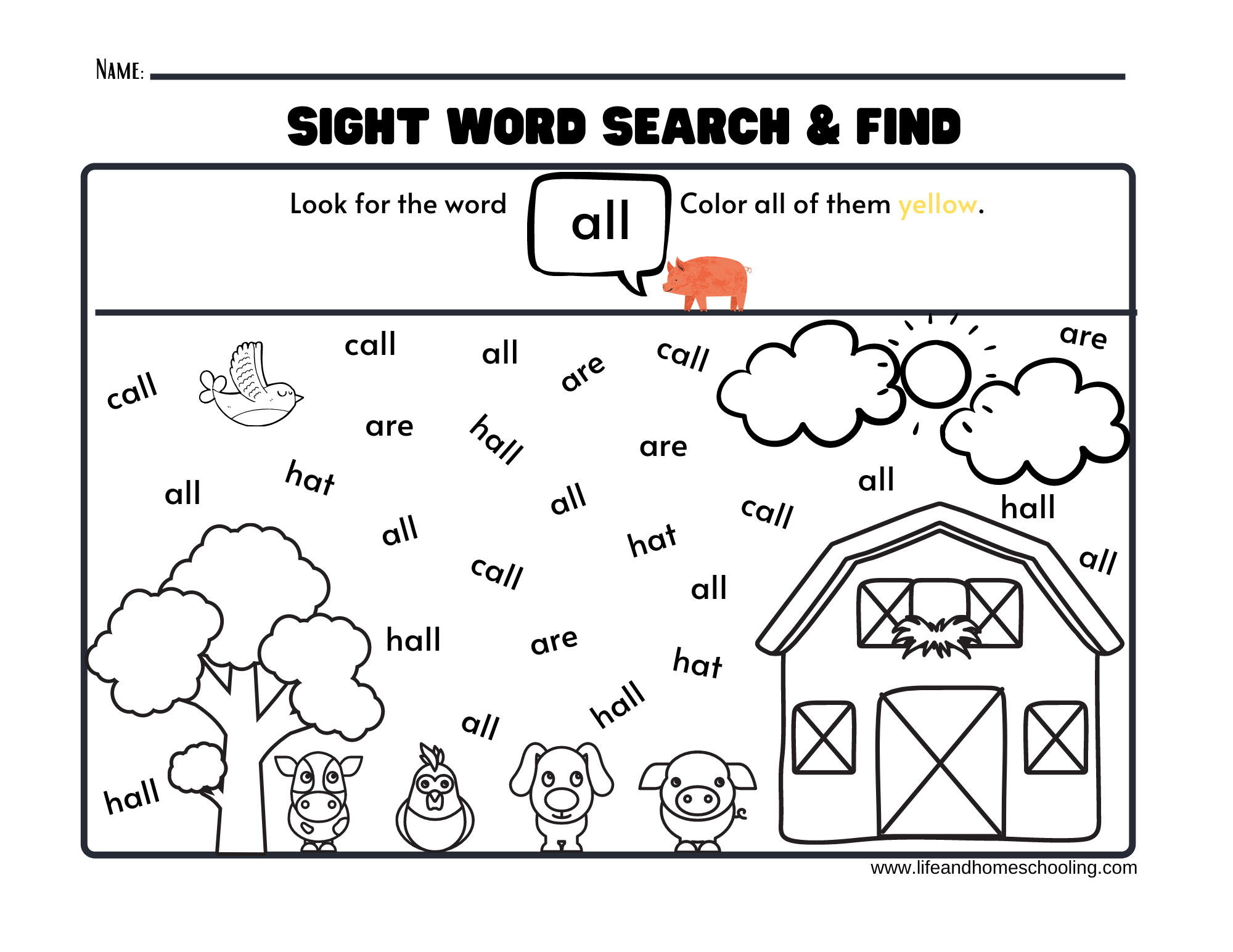 Sight Words Printable Activity Worksheets Made By Teachers