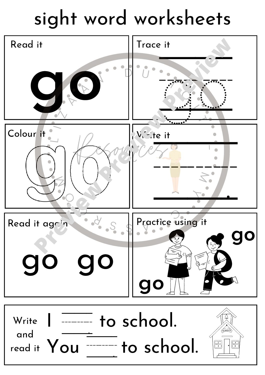Sight Words Worksheets Value Pack Teacha 