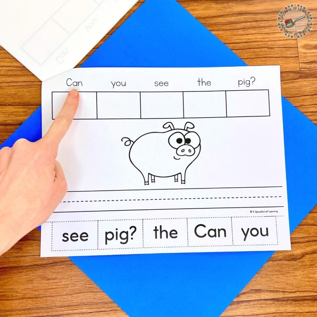 Sight Word Scramble Worksheet Kindergarten