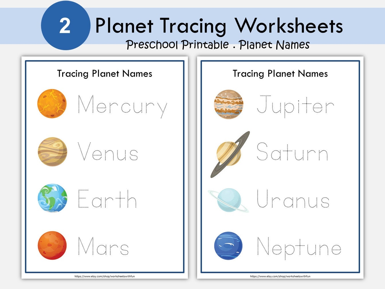 Solar System For Kids Tracing Planets Name Worksheets Spelling Practice Kindergarten Preschool Learning Children Activities Montessori Etsy Solar System For Kids Tracing Planets Name Worksheets Spelling Practice Kindergarten Preschool Learning Children Activities Montessori Etsy