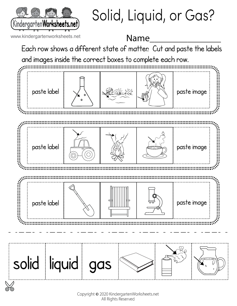 Solid Liquid Or Gas Worksheet Free Printable Digital U0026 PDF