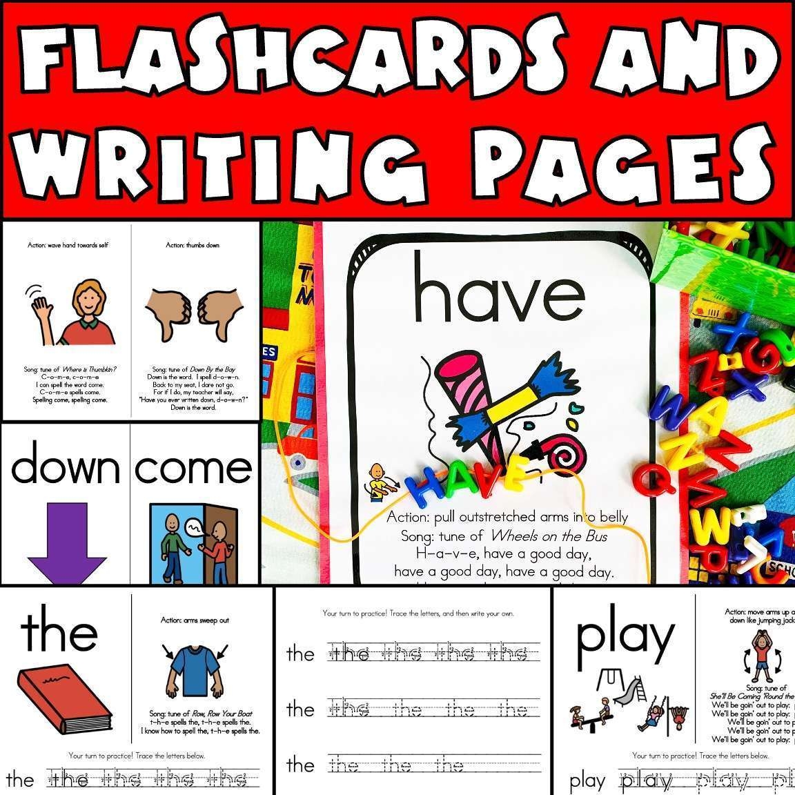 Sight Words Song For Kindergarten Worksheets