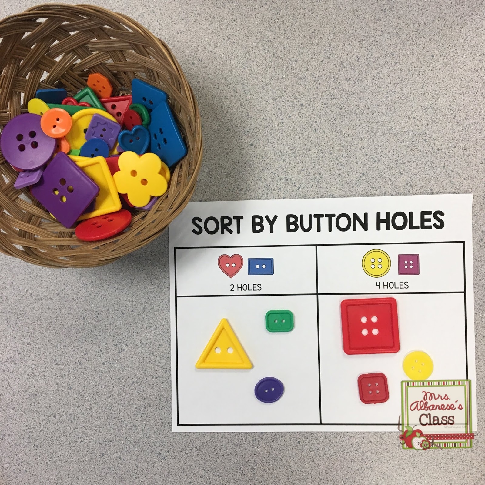 Kindergarten Math Sorting Worksheets