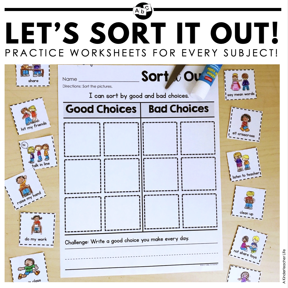 Sorting Worksheets For All Content Areas FREEBIE Included A