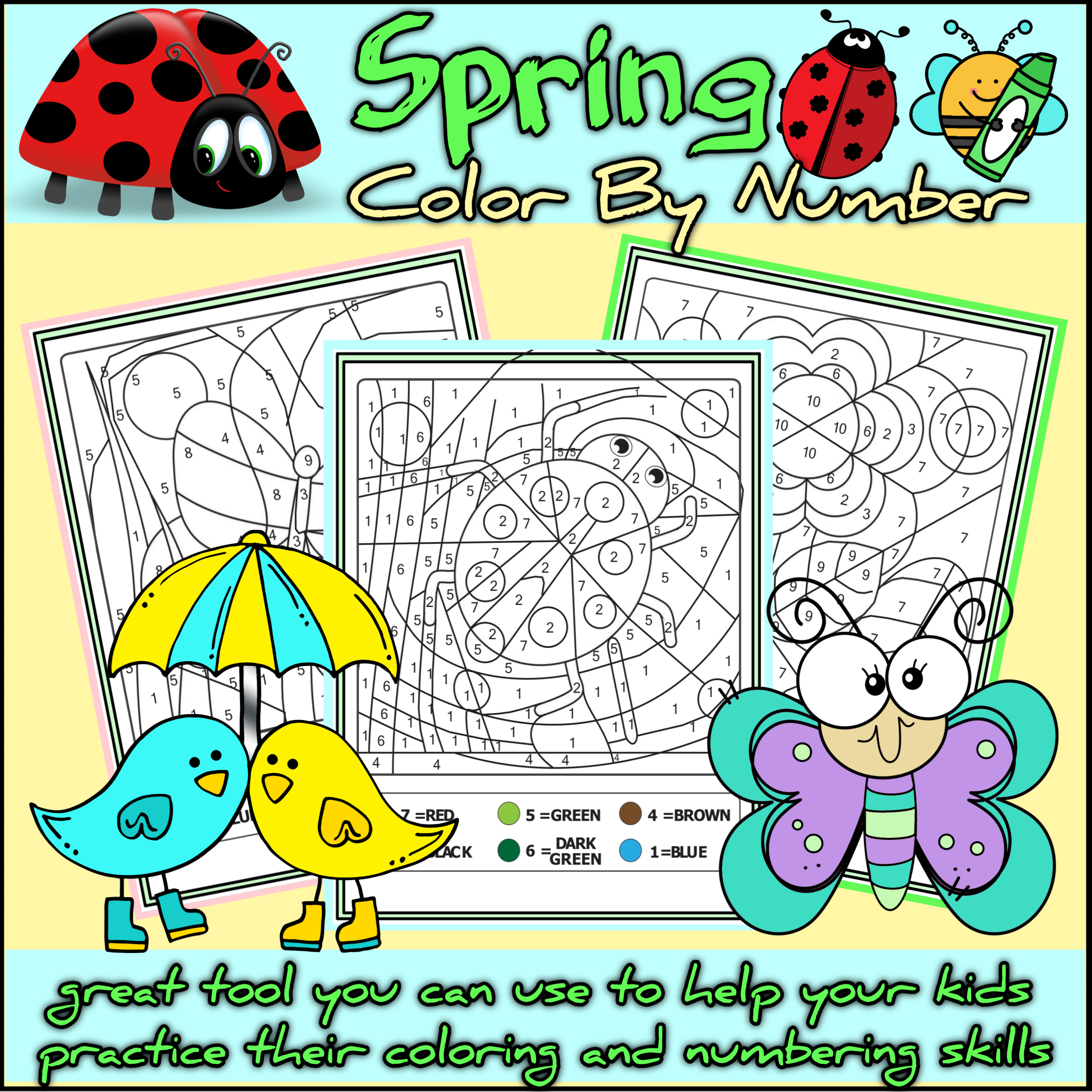 Kindergarten Oloring Math Worksheets