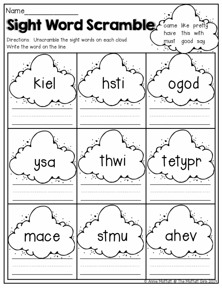 Spring Math And Literacy Packet Kindergarten 