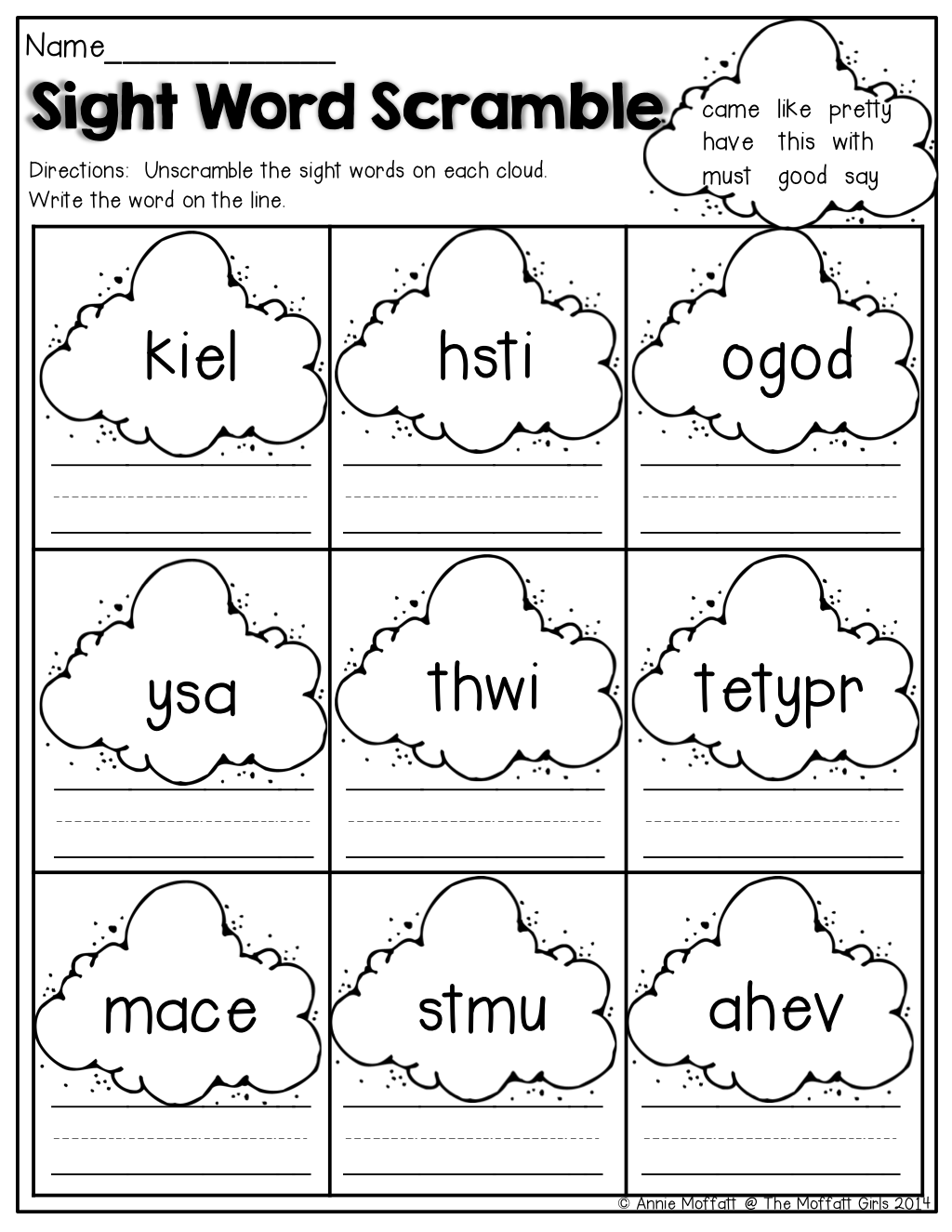 Spring Math And Literacy Packet Kindergarten