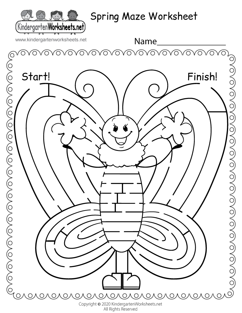 Spring Maze Worksheet Free Printable Digital U0026 PDF