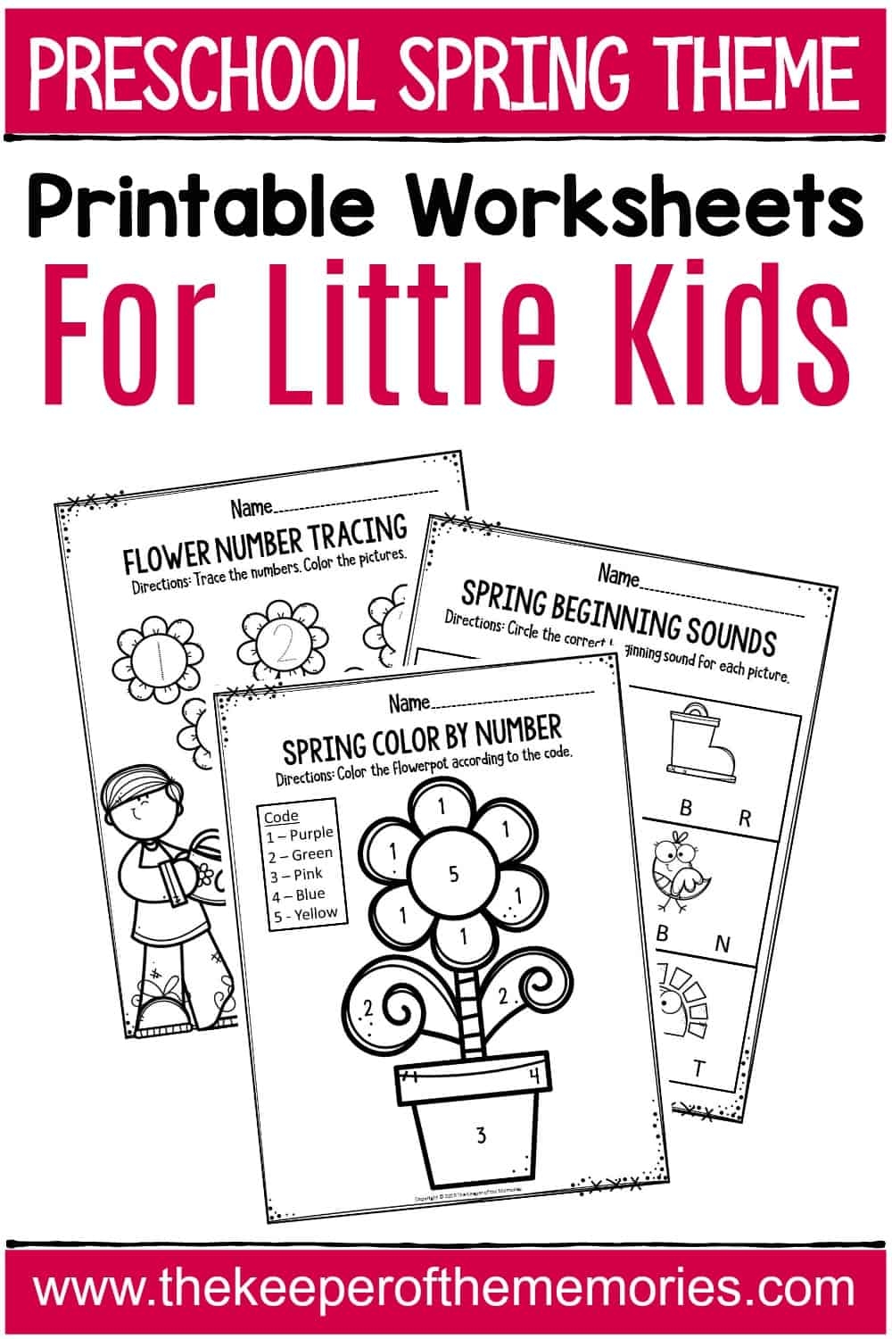 Spring Kindergarten Worksheets Free