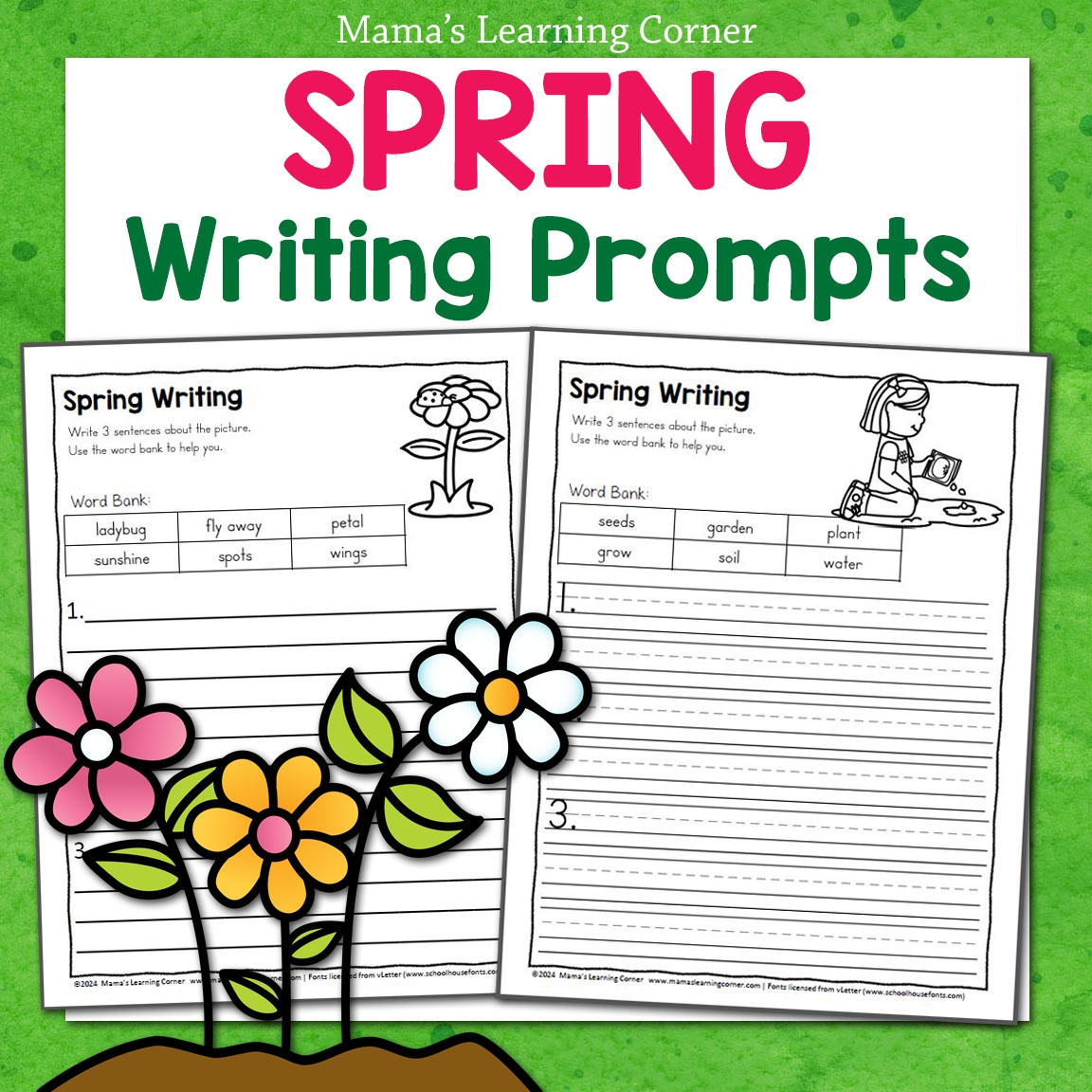 Spring Writing Prompts Worksheets Mamas Learning Corner