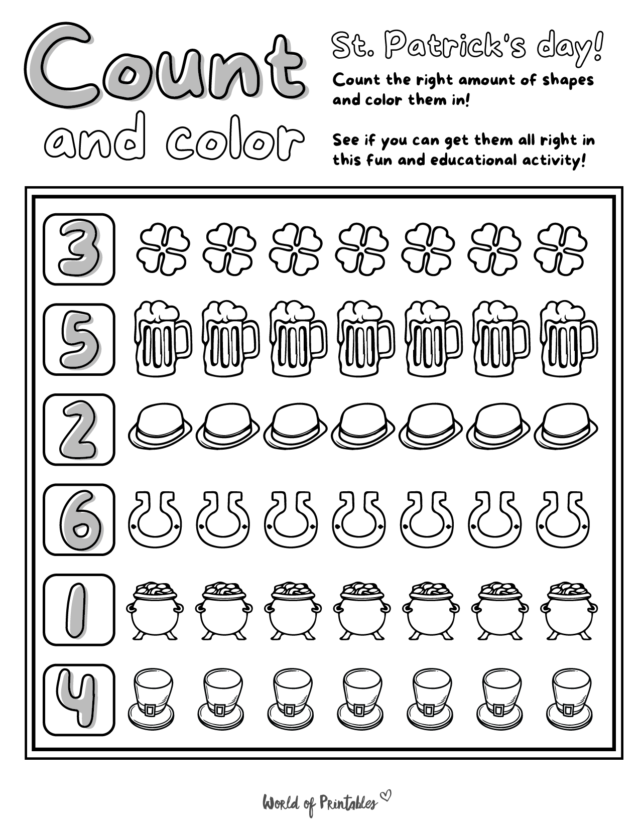 St Patrick s Day Printables World Of Printables