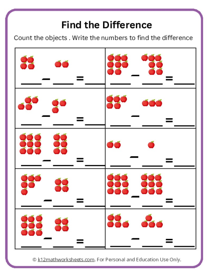 Say 10 Worksheet Kindergarten Math