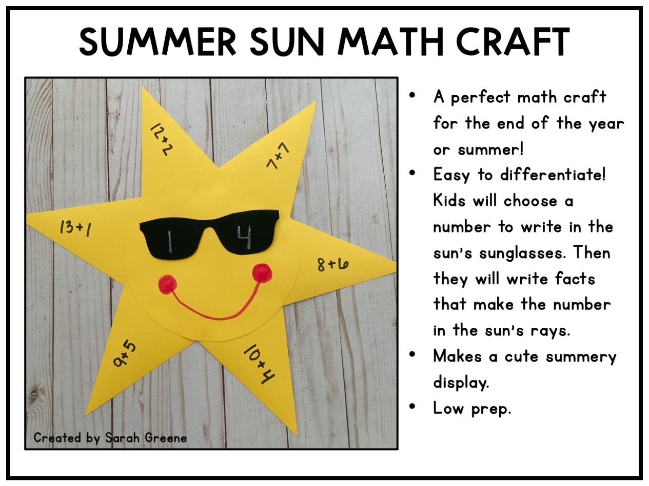 Sunshine Math Kindergarten Worksheets