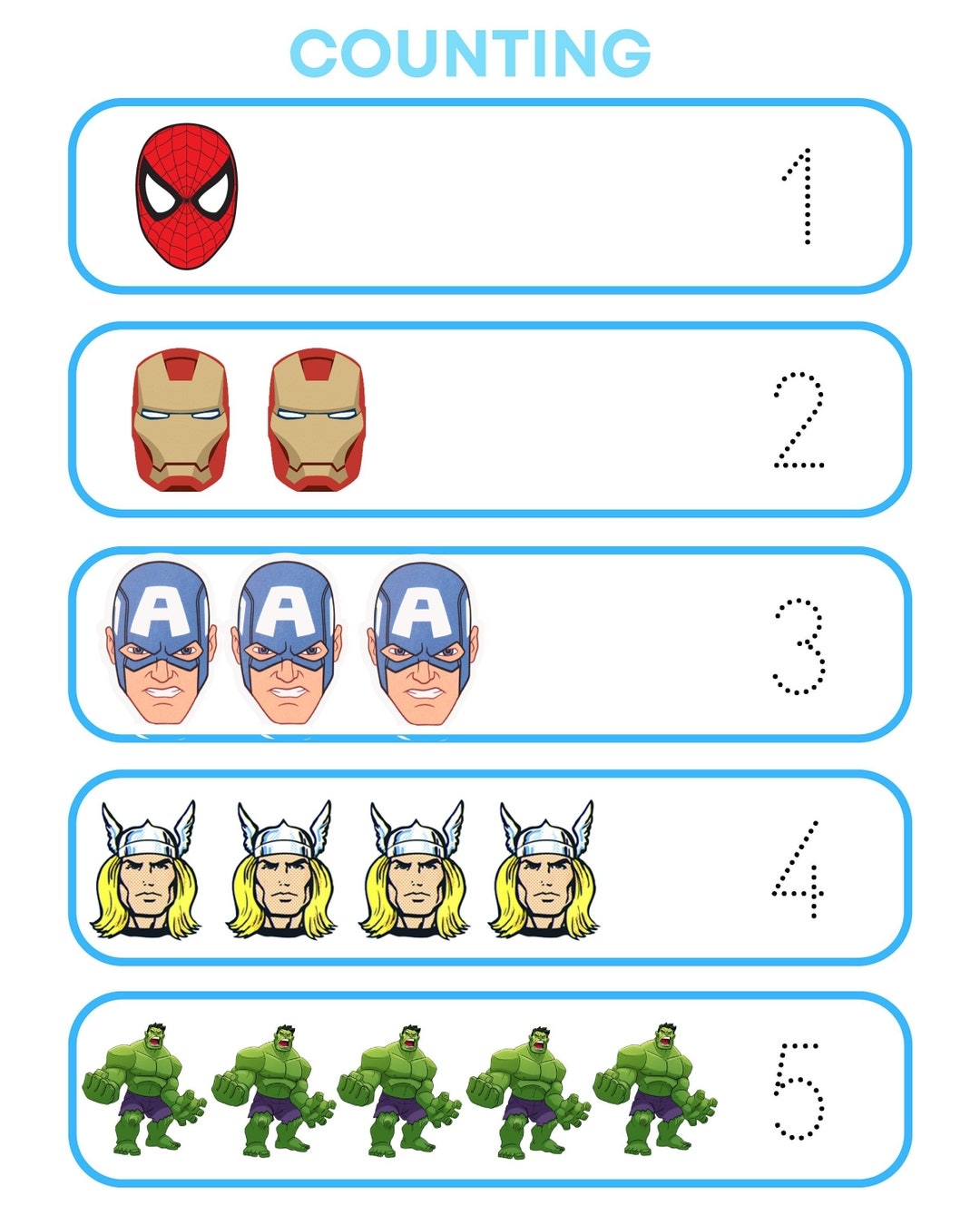 Superhero Math For Early Years Kids Kindergarten Superhero