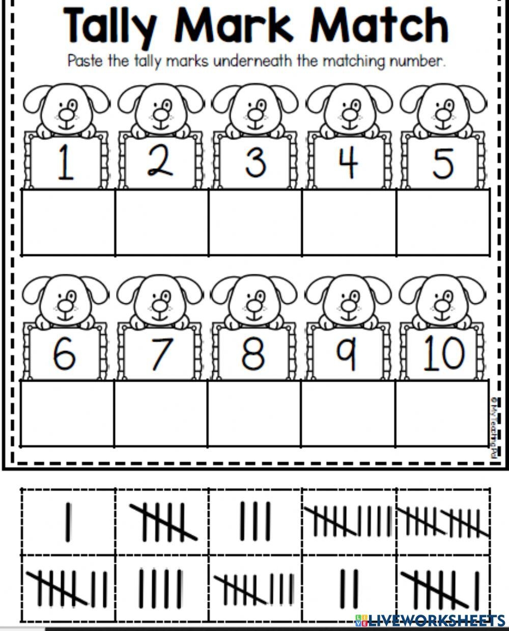 Tally Marks Online Activity Live Worksheets Worksheets Library