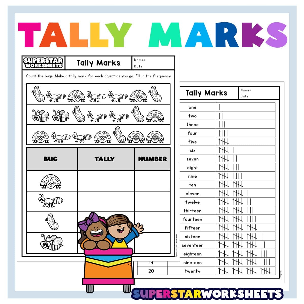 Free Tally Mark Worksheets For Kindergarten