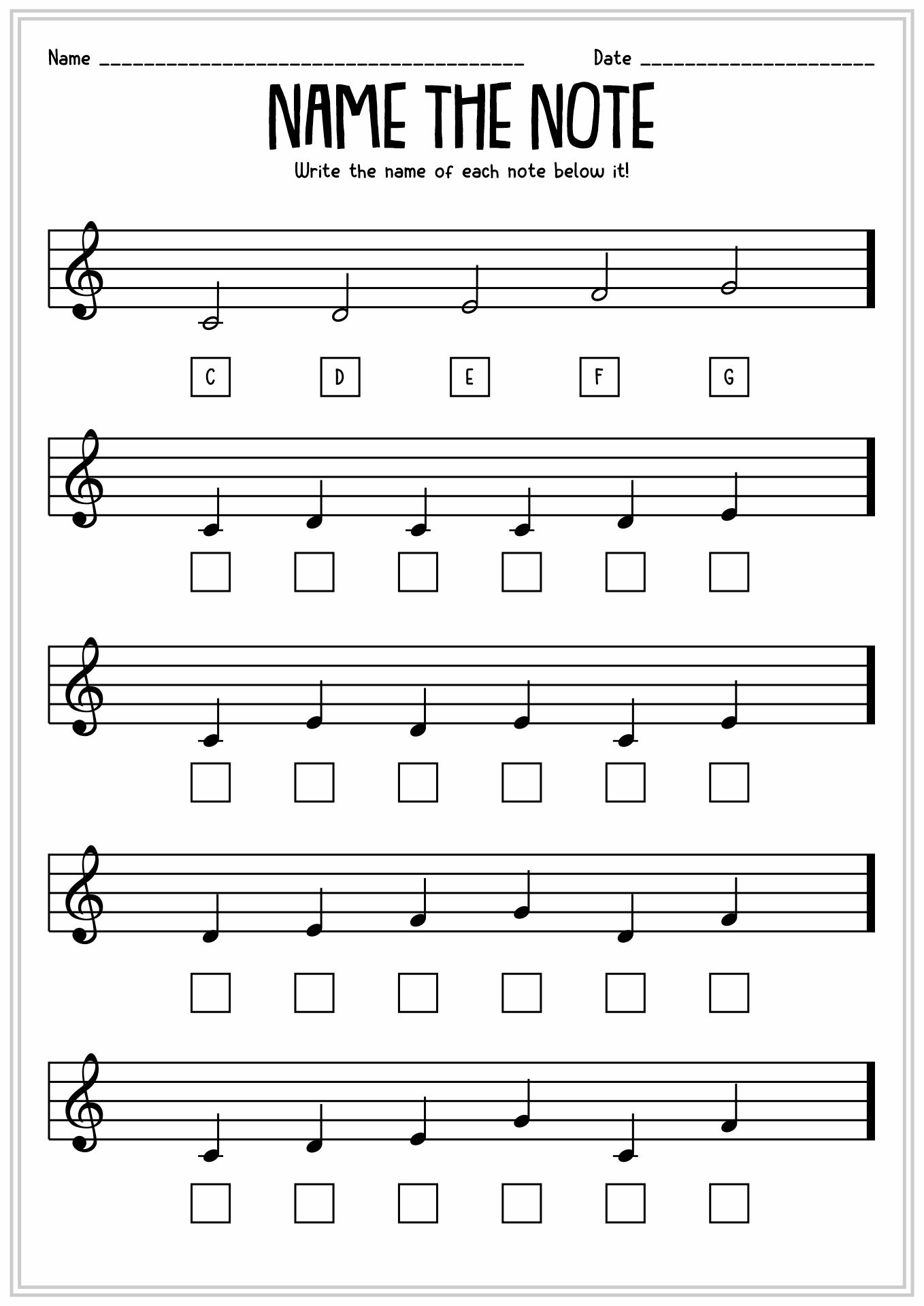 Teaching Kids Music Notes Music Theory Worksheets Learning Worksheets Library