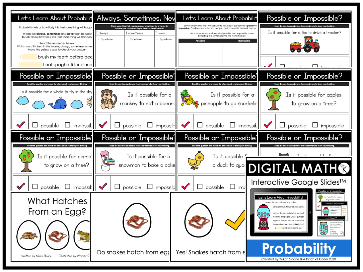 Teaching Probability In Kindergarten Apinchofkinder