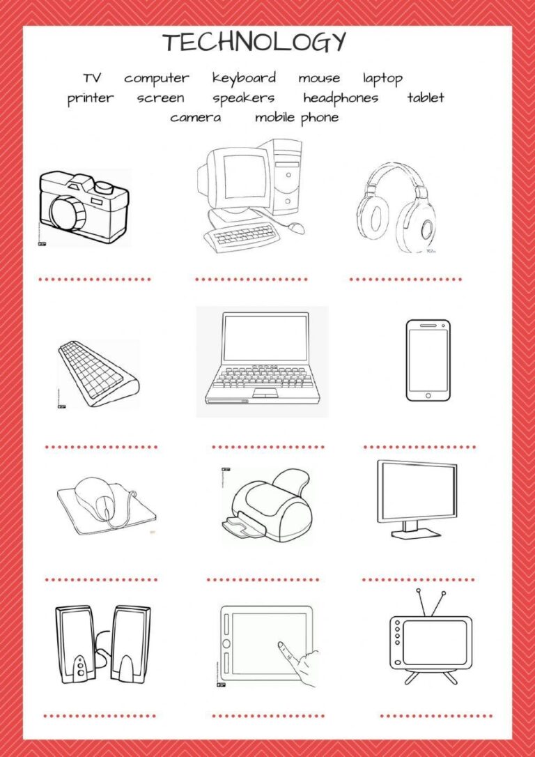Technology Worksheets Engaging And Educational Resources For Students