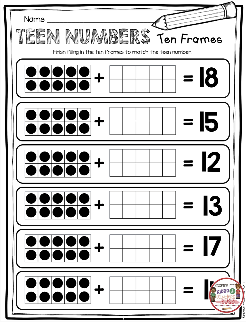 Teen Numbers Worksheets 2025