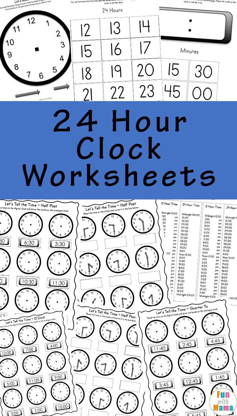 Kindergarten Clock Worksheets Free