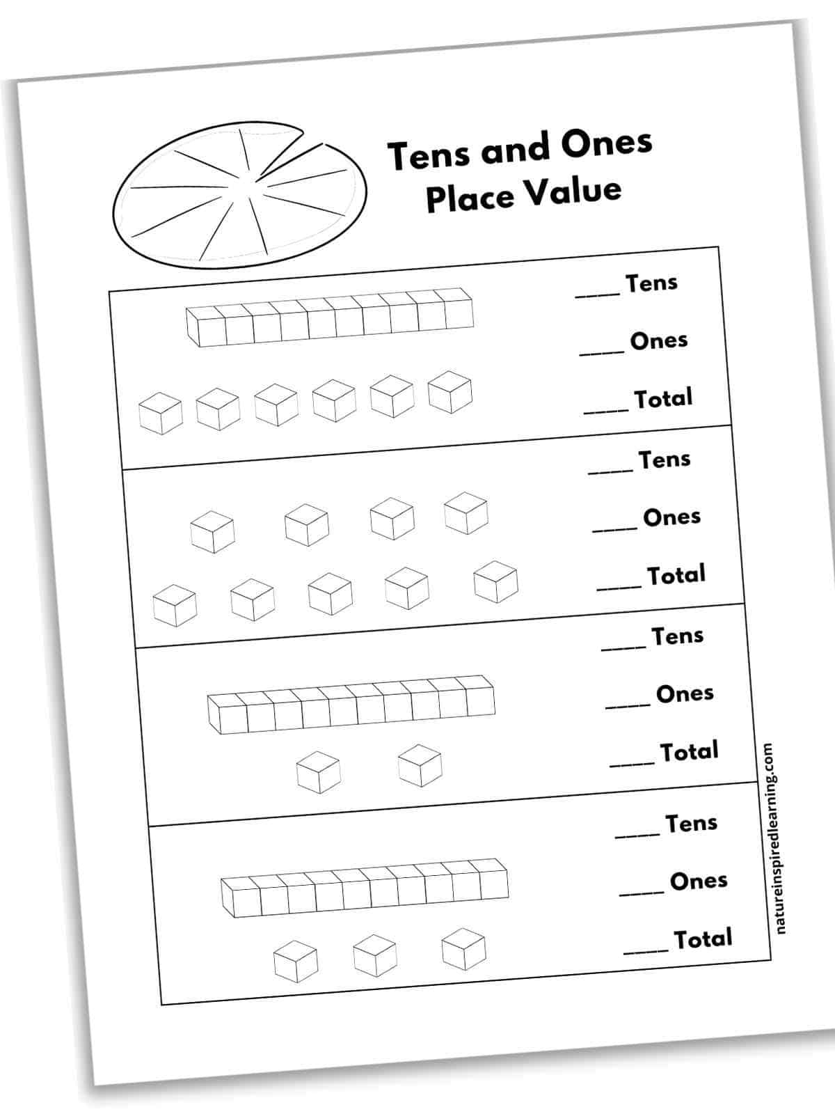 Tens And Ones Worksheets Free Nature Inspired Learning