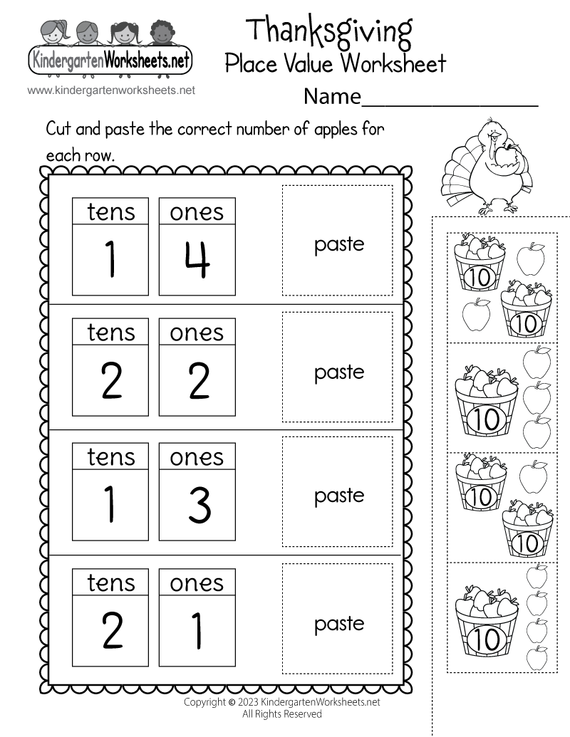 Thanksgiving Place Value Worksheet Free Printable Digital U0026 PDF