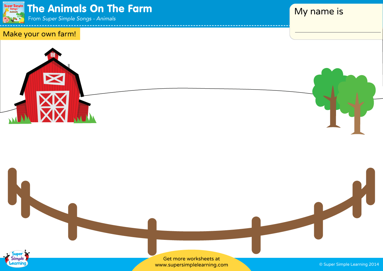 The Animals On The Farm Worksheet Make Your Own Farm Super Simple