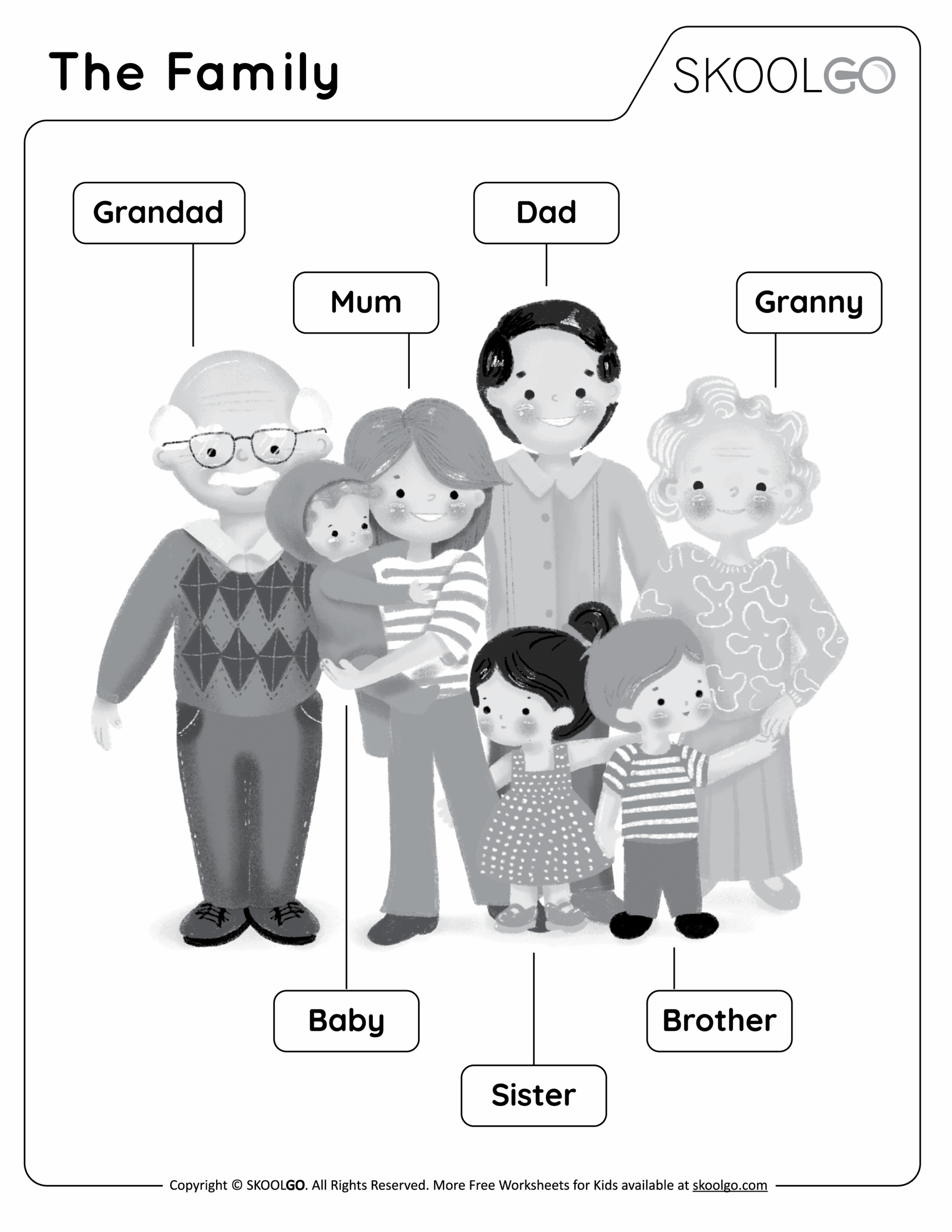 The Family Free Worksheet SKOOLGO