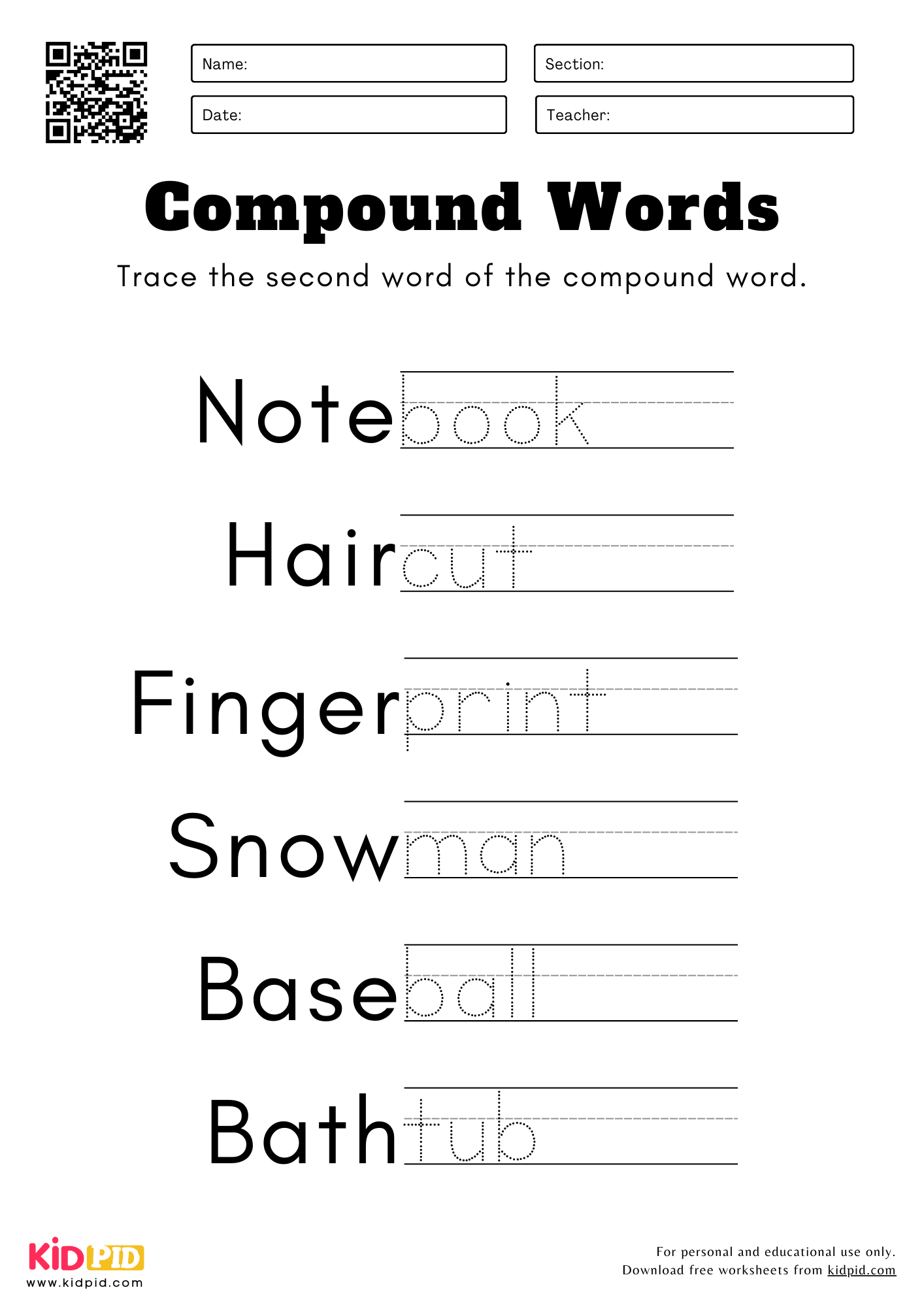 Kindergarten Word Tracing Worksheets Kindergarten Word Tracing Worksheets