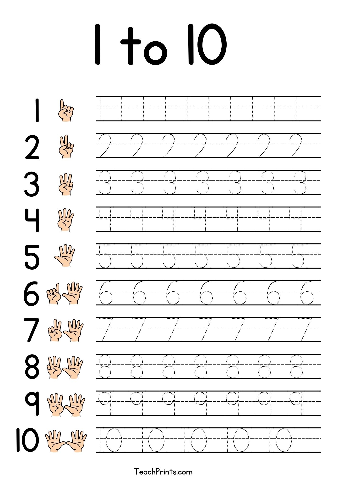 Free Printable Worksheets For Kindergarten Numbers
