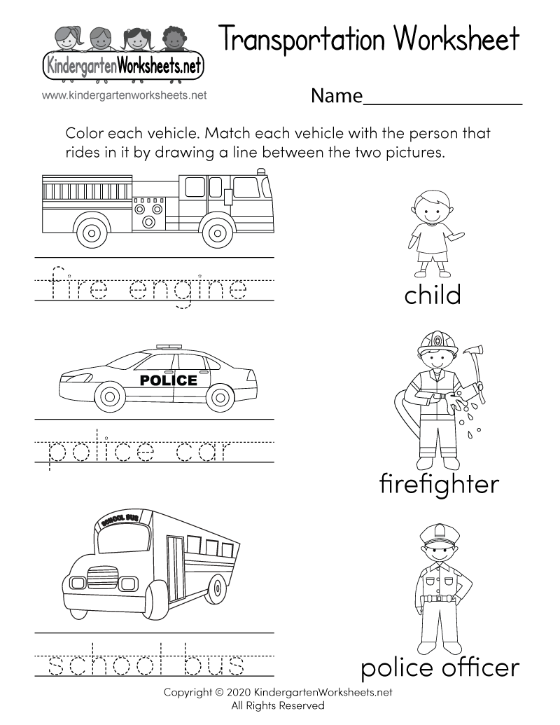 Transportation Worksheet Free Printable Digital U0026 PDF