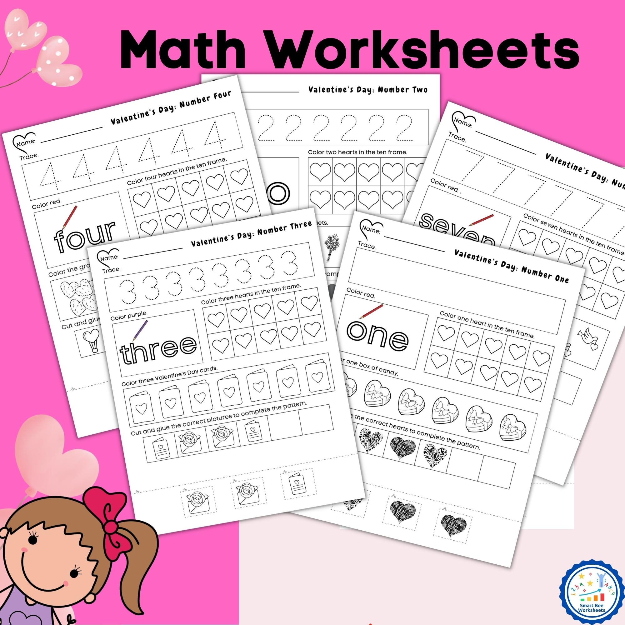 Kindergarten Math Test Worksheets
