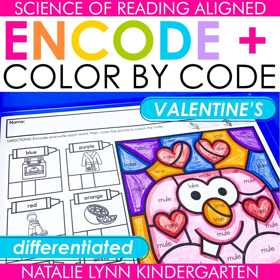 Valentine Kindergarten Worksheets Color Words