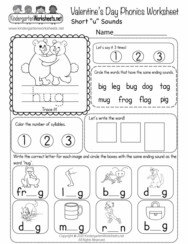 Valentine s Day Phonics Worksheet Free Printable Digital U0026 PDF