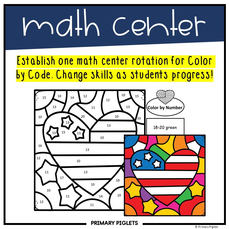 VETERANS DAY ACTIVITIES COLOR BY NUMBER CODE KINDERGARTEN U0026 1ST GRADE MATH Made By Teachers